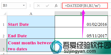 Ӧʽ= DATEDIFB1B2 y